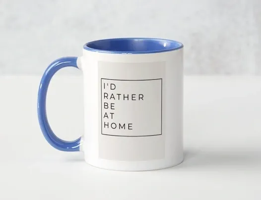 Veera Brave Girl, Charity, Women, Education, Support, Domestic Abuse, Domestic Violence, Sexual Assault, Migrant Woman Support, Family Violence, Help Services, Shop, Buy, Purchase, Coffee Mug - I'd rather be at home
